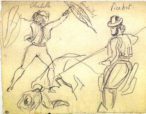 Eugène Delacroix - Picador et Chulillo